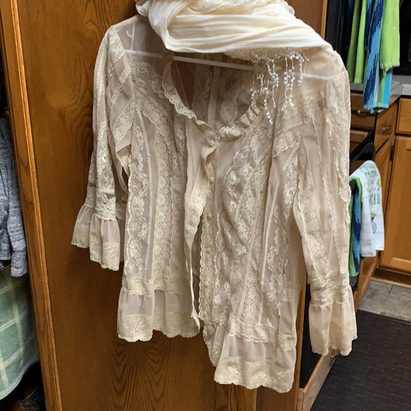 Coldwater Creek. Black See Through Lace. Size PMed - Picture 7 of 15